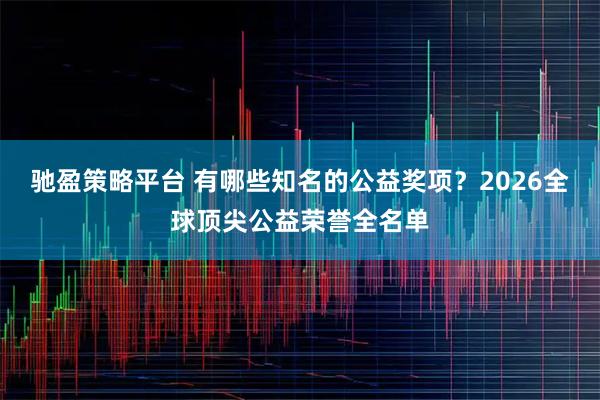 驰盈策略平台 有哪些知名的公益奖项？2026全球顶尖公益荣誉全名单