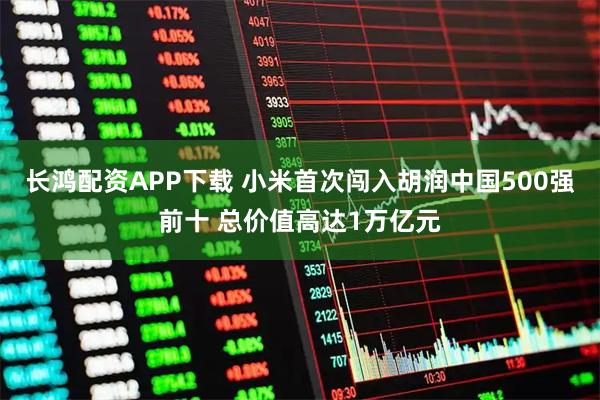 长鸿配资APP下载 小米首次闯入胡润中国500强前十 总价值高达1万亿元